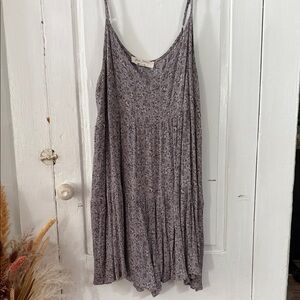 Woven Heart Lavender Floral Romper Dress